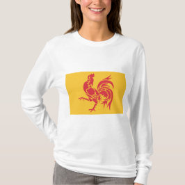 Camiseta Red Rooster (Bandeira da Valônia)