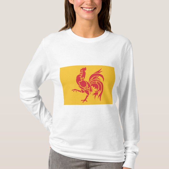Camiseta Red Rooster (Bandeira da Valônia) (Frente)