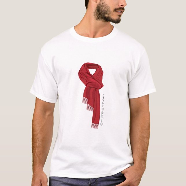 Camiseta red scarf all too well (Frente)