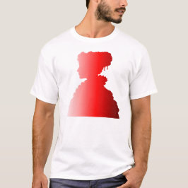 Camiseta Red Silhouette 1800s Fashion Inglaterra Mulher 3