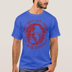 Camiseta Red Sky At Night Sailors Delight Mermaid Nautical