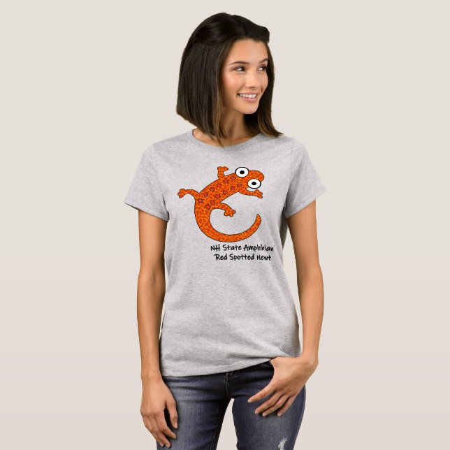 Camiseta Red Spotted Newt - New Hampshire State Amphibian (Frente Completa)