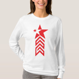 Camiseta Red Star with Chevron Arrows