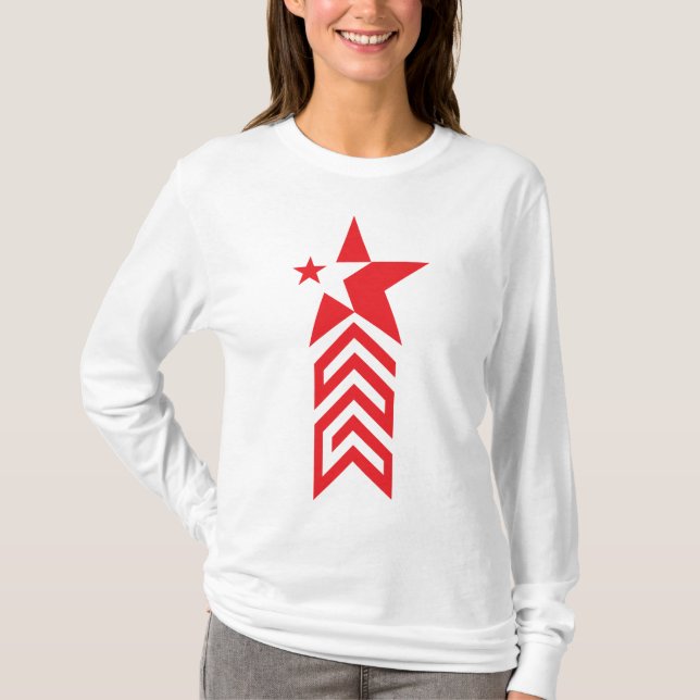 Camiseta Red Star with Chevron Arrows (Frente)