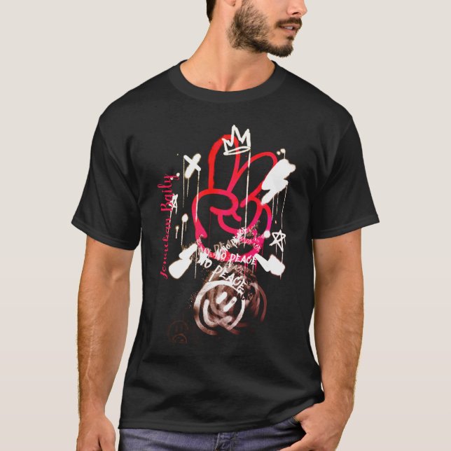 Camiseta Red Street Spray Paint Grafite No Peace (Frente)