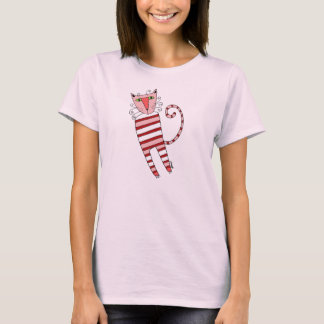 Camiseta Red Stripes PJ CAT - t-shirt