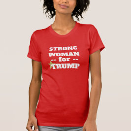 Camiseta RED Strong Mulher para Trump