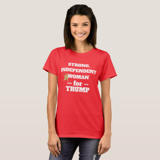 Camiseta RED Strong Mulher para Trump