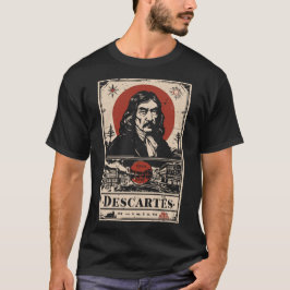 Camiseta Red Sun Descartes | Retrato de Filosofia