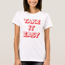 Red Take it Easy Vintage