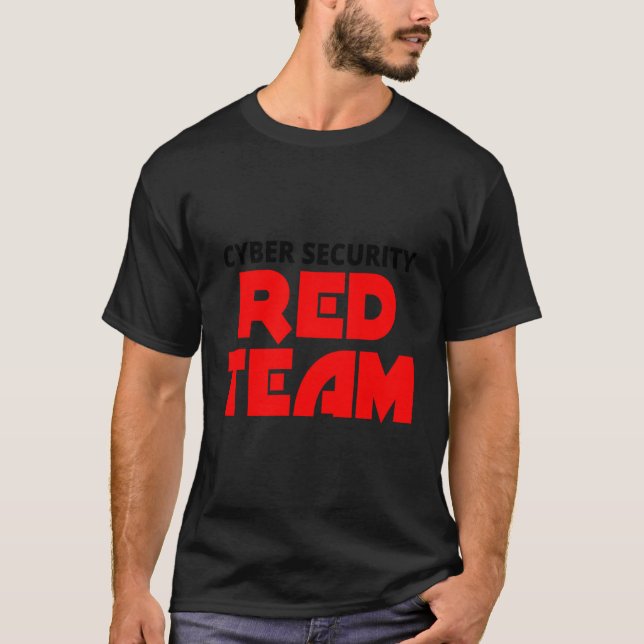 Camiseta Red Team Cyber Security Ceh Hacker Do Homens (Frente)