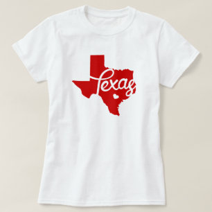Camiseta Red Texas Heart