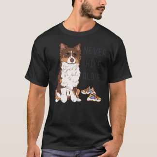 Camiseta Red tri australiano Shepherd - NUNCA HIKE ALONE Cl