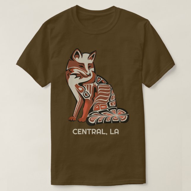 Camiseta Red Tribal Da Central Native American Trabalho de  (Frente do Design)