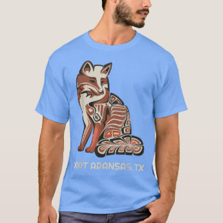 Camiseta Red Tribal Fo ArKansas Native American Trabalho de