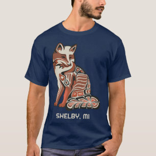 Camiseta Red Tribal Fo Shelby Native American Trabalho de a