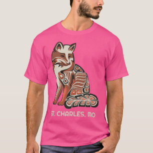 Camiseta Red Tribal Fo St Charles Native American Trabalho