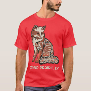 Camiseta Red Tribal Fox Grand Prairie Native American Ardoi