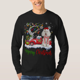 Camiseta Red Truck Felry Árvore de Natal Poodle Pajama