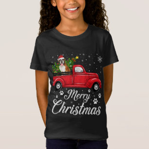 Camiseta Red Truck Felry Boi de Natal Cachorro de Natal
