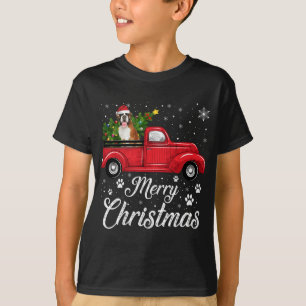 Camiseta Red Truck Felry Boi de Natal Cachorro de Natal