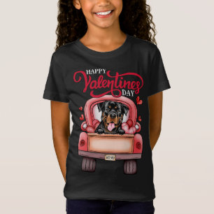 Camiseta Red Truck Happy Valentines Day Rottweiler