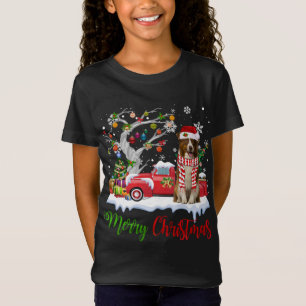 Camiseta Red Truck Merry Christmas Tree Border Collie Pajam