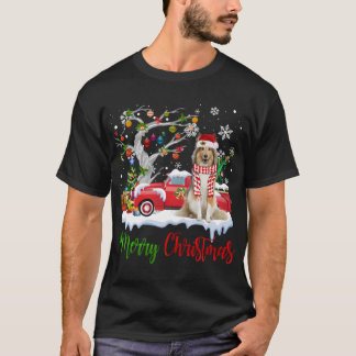 Camiseta Red Truck Merry Christmas Tree Shetland Sheepdog P