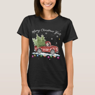 Camiseta Red Truck Natal Vintage Feliz Natal Yall