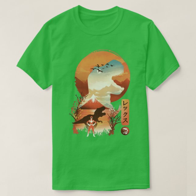 Camiseta Red Ukiyo e (Frente do Design)