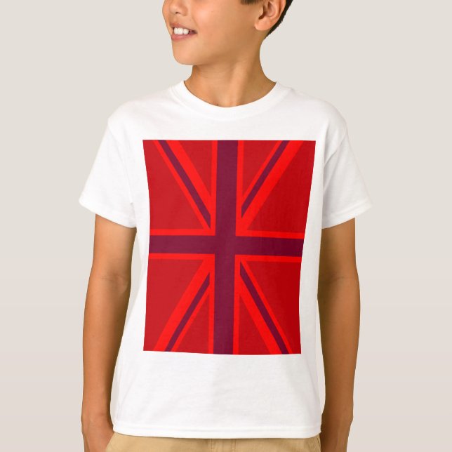 Camiseta Red Version British Union Jack Decor (Frente)