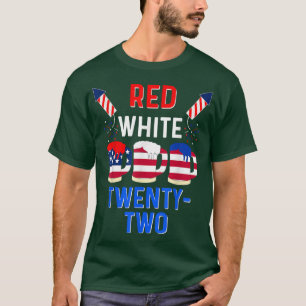 Camiseta Red White 22 anos cerveja engraçada américa patrió