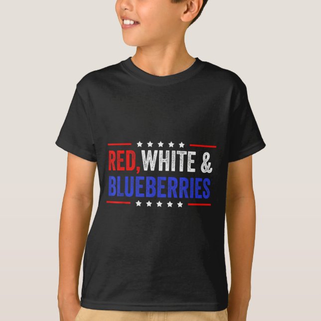 Camiseta Red, White And Blueberries Patriot Dom 2025  (Frente)