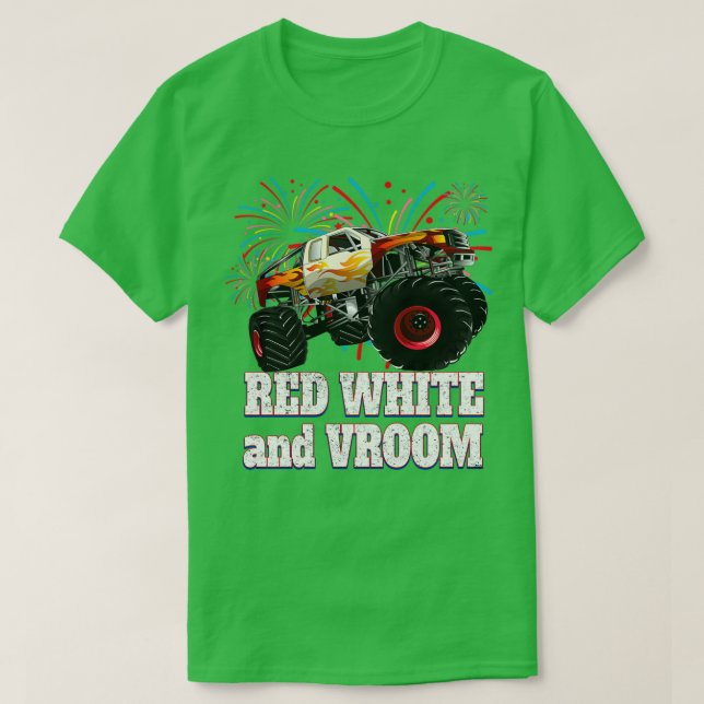 Camiseta Red White and Vroom 4th of July 2 (Frente do Design)