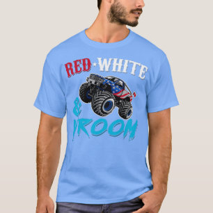 Camiseta Red White And Vroom Monster Truck American Flag Cl