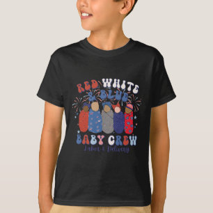 Camiseta Red White Blue Labor E Enfermeira De Entrega 4 De
