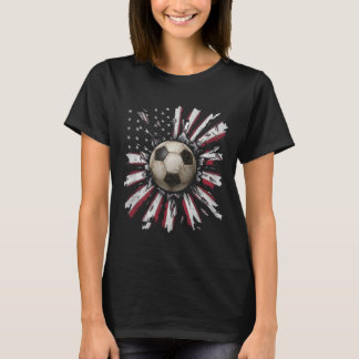 Camiseta Red-white-blue Soccer Ll Explosion Grunge Street S