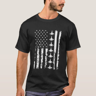 Camiseta Red White Blue Usa Bandeira Patriótica Jatos 4