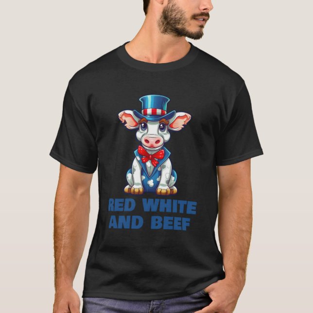 Camiseta Red White E Beef (Frente)