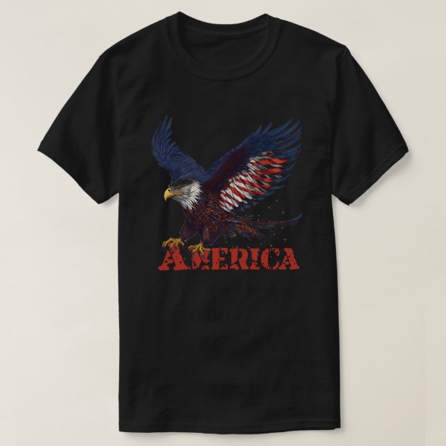 Camiseta Red White e Blue American Eagle