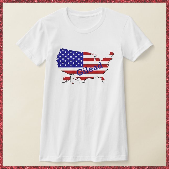 Camiseta Red White e Blue Handmaiden EUA (Criador carregado)