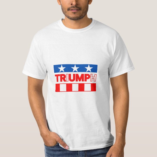 Camiseta Red White e Blue TRIUMPH (Frente)