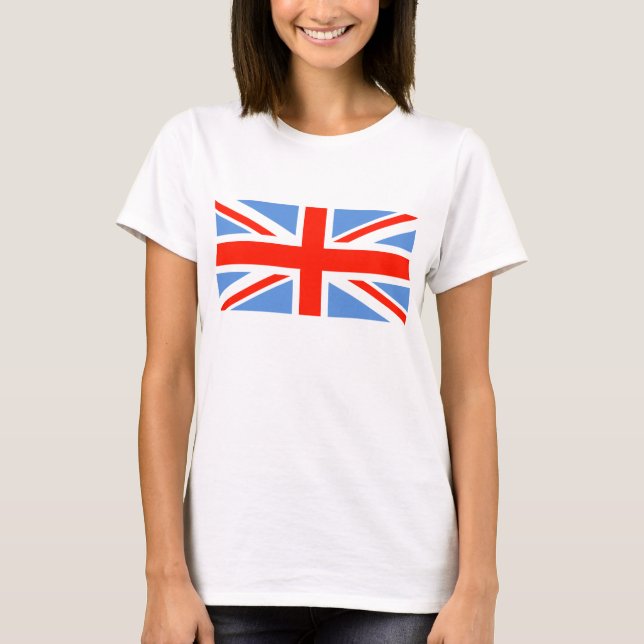 Camiseta Red White e Blue Union Jack UK Flag (Frente)