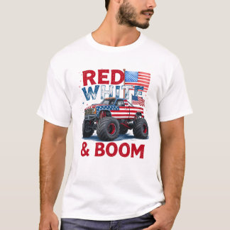 Camiseta Red White e Boom Tee, Engraçado 4 de julho