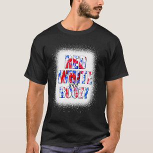 Camiseta Red White E Boozy Tie Dye American Flag Patrioti