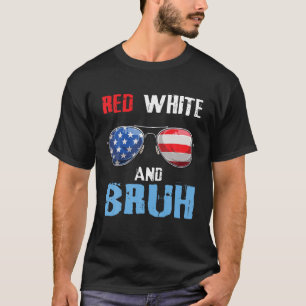 Camiseta Red White E Bruh 4 De Julho Meninos Patrióticos