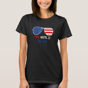 Camiseta Red White e Legal Mãe nos Sinalizador dos EUA Ócul