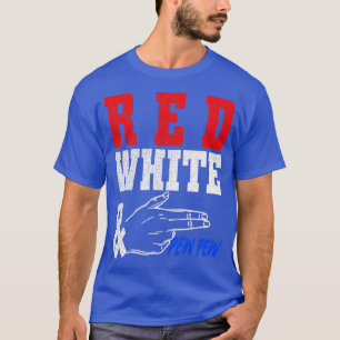 Camiseta Red White e PewPew Armas 4 de julho Independência