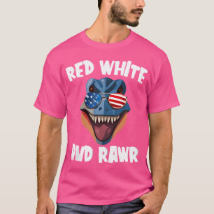 Camiseta Red White E Raw Dino T-Rex