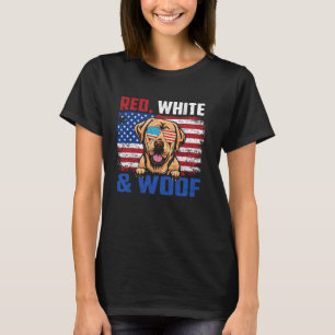 Camiseta Red White e Woof Red Labrador Cog Lover EUA 4º